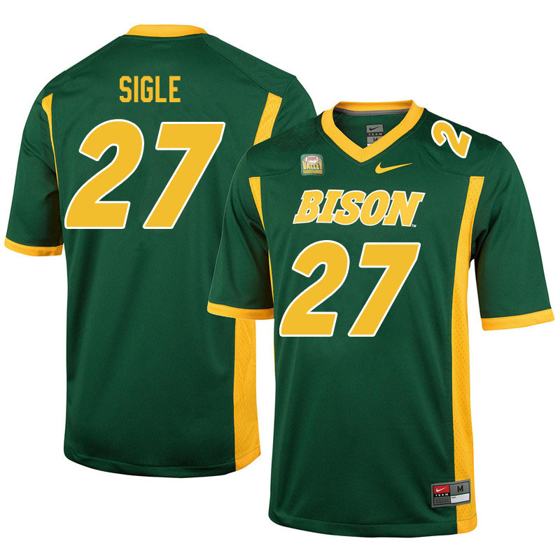 Men #27 Marques Sigle North Dakota State Bison College Football Jerseys Sale-Green